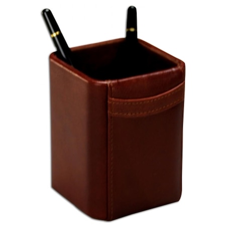 Made-To-Order Square Leather Pencil Cup MA59804